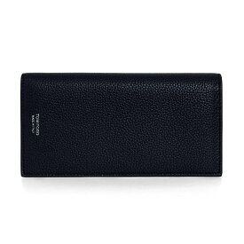 トムフォード TOM FORD 財布 メンズ 長財布（小銭入れ付き） T LINE VERTICAL WALLET Y0251 LCL158S 1L034 MIDNIGHT BLUE/SILVER