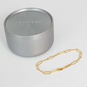�g���E�b�h TOM WOOD �u���X���b�g BOX BRACELET GOLD [�{�b�N�X�E�u���X���b�g�E�S�[���h] ���f�B�[�X �����Y 100067 S925/18K GOLD P