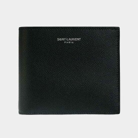 サンローランパリ SAINT LAURENT PARIS 財布 メンズ 二つ折り財布 ブラック CLASSIC SAINT LAURENT EAST/WEST WALLET WITH COIN PURSE 396303 BTY0N 1000 BLACK