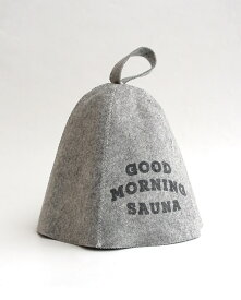 グッドモーニングサウナ ノベルティ サウナハットユニセックス 給水 軽量ウールフェルト GOOD MORNING SAUNA Novelty Sauna Hat GMS-000F