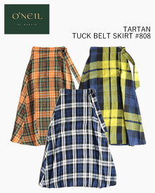 O'NEIL of DUBLIN TARTAN TUCK BELT SKIRT LADIES #808 オニール・オブ・ダブリン タータンタックベルトスカート チェック柄