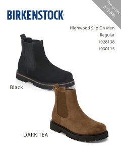 y\񏤕izBIRKENSTOCK Highwood Slip On Men Regular 1028138 1030115 / rPVgbN nCEbh Y TChSAu[c M[ BLACK DARK TEA