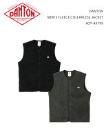 DANTON MEN'S FLEECE COLLARLESS JACKET #DT-A0799 / ダントン メンズフリースカラーレスベスト