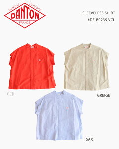 DANTON SLEEVELESS SHIRT #DE-B0235 VCL / _g X[uX Vc fB[X  t Ki