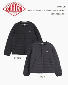 DANTON MEN'S CREWNECK INNER DOWN JACKET #DT-A0025 RRT / ダントン