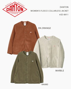 DANTON WOMEN'S FLEECE COLLARLESS JACKET #JD-8911 / _g EBYt[XJ[XWPbg