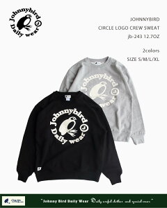 �y10��OFF�Z�[���I�zJOHNNNYBIRD CIRCLE LOGO CREW SWEAT jb-243 12.7OZ / �W���j�[�o�[�h �T�[�N�����S�X�G�b�g 12.7�I���X