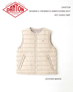 DANTON WOMEN'S CREWNECK INNER DOWN VEST #DT-A0002 NNF / _g EBYN[lbNCi[_ExXg