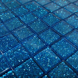 ガラス モザイク タイル バラ 全10色MIX 大容量600g グリッタータイプ DIY デコレーション ハンドメイド クラフト 15mm角