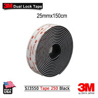 3M　デュアルロックファスナー　ブラック　SJ3550　最大の耐熱性　金属類・ガラス・プラスティックに最適…