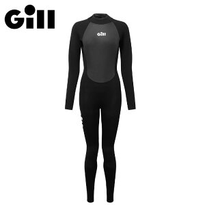 Gill �E�B�����Y �p�V���[�g �t�� �A�[�� �E�F�b�g�X�[�c �u���b�N 5029W (Women's Pursuit Full Arm Wetsuit) �M�� �E�F�b�g�X�[�c 4/3mm �h�� �ʋC�� �C �}���� ���b�g �Z�[�����O