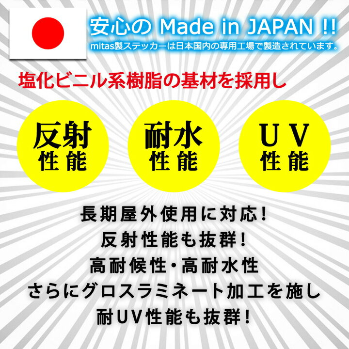 楽天市場 応援価格 在住ステッカー 反射 シール シート カッティング ステッカー 47都道府県対応 ヘッドライトに反射して光る シンプル 車用 オリジナル コロナウイルス 対策 他県 ナンバー セーフティ あおり防止 防犯 大学生 転勤族 Mitas
