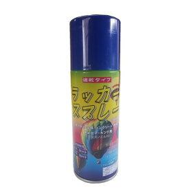 ラッカースプレー 青 【48本入】 300ml 速乾タイプ　マーキングスプレー