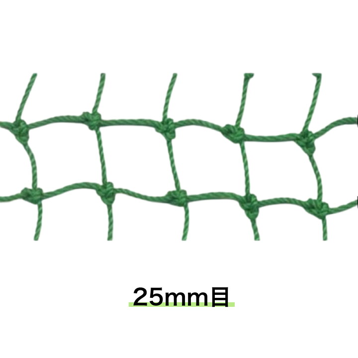楽天市場】ゴルフネット ロール巻 2m×30m シングル巻 グリーン 25mm目 