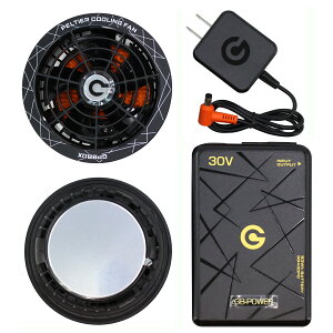���M�W���p�� GB-POWER 30V �y���`�F��̌^�t�@��+�o�b�e���[�Z�b�g GB430PD ProMax GP980X �u���b�N 2026�N���f�� ��ƕ��t�@�� �M���Ǒ΍� �ҏ��΍�