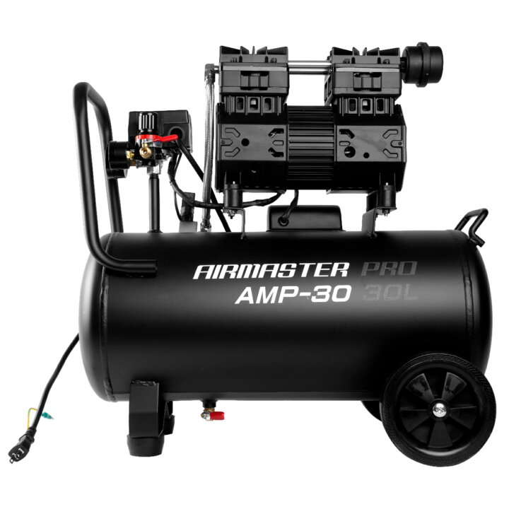 楽天市場】静音オイルレスコンプレッサー 30L AMP-30 エアーツール3点 