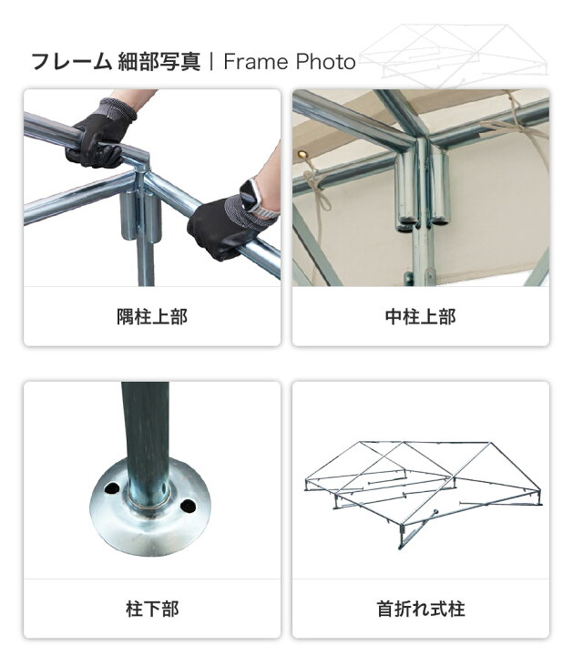 楽天市場】激安テントV2 (ブイツー) 1.5間×2間 2.68m×3.55m 3坪 