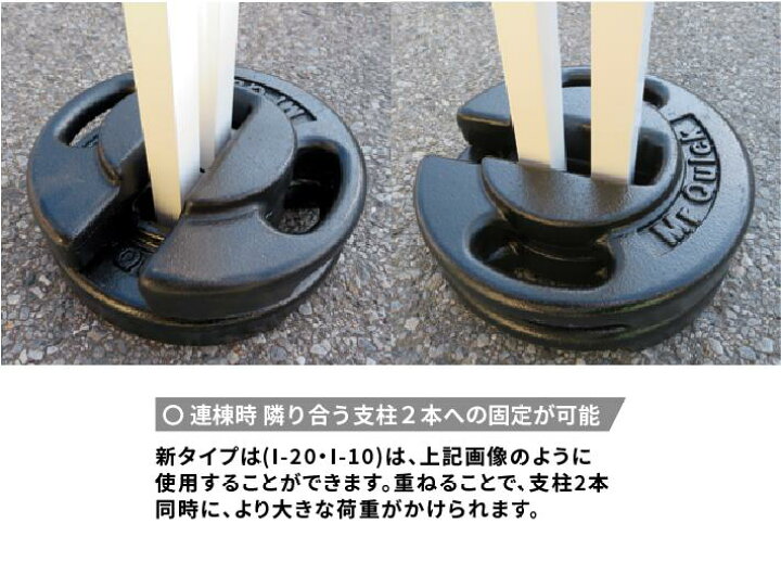 楽天市場】ミスタークイック用 鋳物おもり 20kg テント 重り 風対策 
