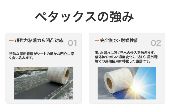楽天市場】補修テープ ペタックス 切売り(1m単位)・巻売り シール 