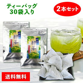 【 送料無料 】《大井川茶園》深むし緑茶ティーバッグ 30袋入り2本セット【お茶 深蒸し茶 煎茶 TB チャック 国産 カテキン ビタミン 便利】