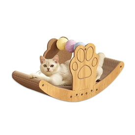 猫用 爪研ぎ アーチ型 スクラッチャー おもちゃ 回転ボール付き 高密度 耐久 ネコソファー 猫ベッド 運動不足 組み立て簡単