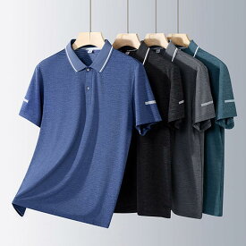 メンズ ポロシャツ poloシャツ メンズTシャツ 春夏 半袖 シャツ トップス インナー カジュアル 吸汗 速乾 シンプル