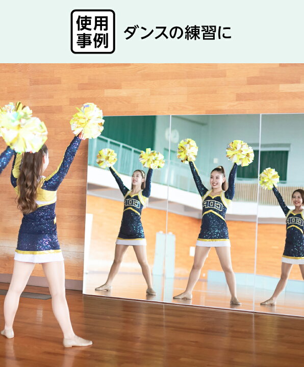 楽天市場】【送料無料】 ダンス・ジム用 パネルミラー │ 立て掛け 鏡 