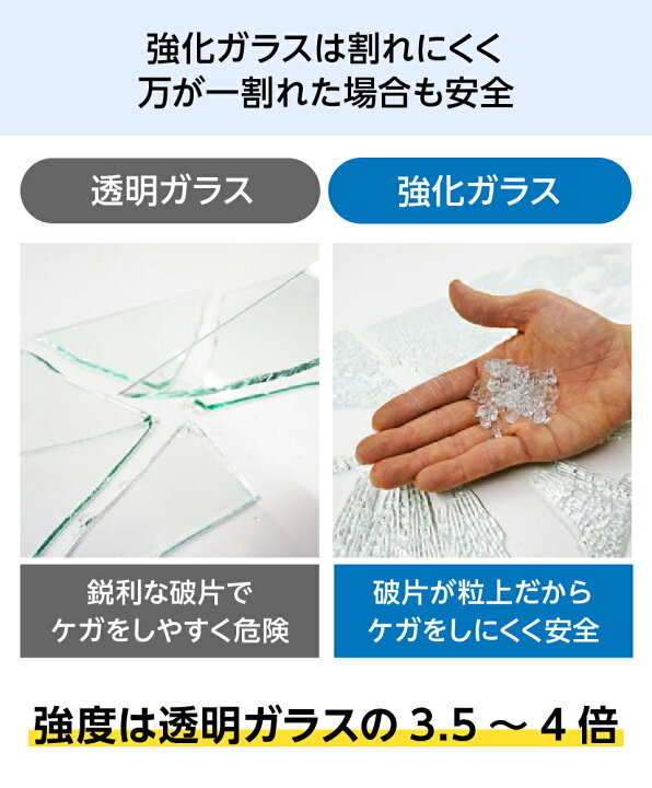 楽天市場】【送料無料】 棚板用 強化ガラス │ ガラス棚板 透明 幅900 