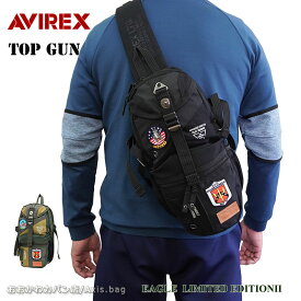 アビレックス アヴィレックス AVIREX ワンショルダーバッグ ボディバッグ EAGLE LIMITED EDITION イーグル TOPGUN トップガン avx305j トップガン /月間優良ショップ 2023限定モデル EAGLE SERIES TOP GUN 斜め掛け 斜めがけ 正規商品 アーミー TOMCAT トムキャット