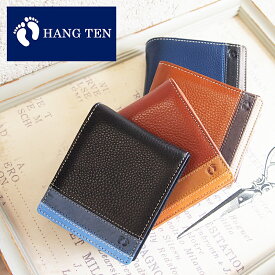 ハンテン HANG TEN BOOK型二つ折り財布 財布 パスケース付き 61HT04/月間優良ショップ