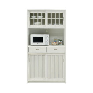 食器棚 キッチン キッチン収納 90cm ダイニングボード キッチンボード 食器棚 木製 引き戸 和風 和モダン ナチュラル ブラウン キッチンボード キッチンキャビネット ダイニング収納 キッチ