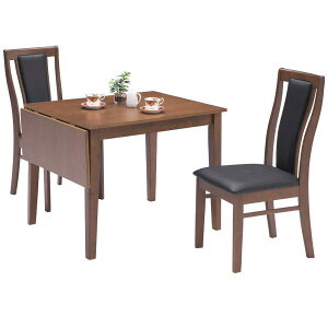 ダイニングテーブルセット 2人掛け 送料無料 3点セット 伸縮 伸長 ダイニングテーブル 食卓テーブル ダイニングセット テーブルセット ダイニングチェア 椅子 2脚セット おしゃれ 北欧 モダ