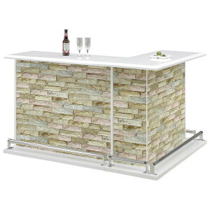 バーカウンターテーブル 自宅 バーカウンター カウンターテーブル L字カウンター 幅100 幅120 セット カウンター下収納 石目調 モダン ブラック ホワイト 白 黒