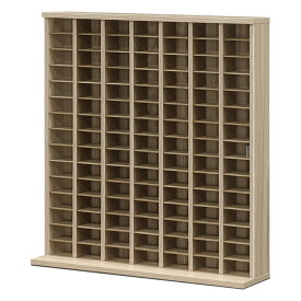 [マラソン限定! 10％OFFクーポン配布中] ミニカー 収納 ミニカーケース 7×15マス(最大105台収納可能) 扉有 高さ74cm 幅63cm トミカ 収納 コレクションケース 木製 おもちゃ 棚 トミカケース ミニカー 収納棚 扉あり ショーケース 棚 ミニカー収納 ボックス