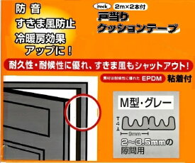 戸当りクッションテープ　M型　防音・すきま風防止テープ　KMG50-200