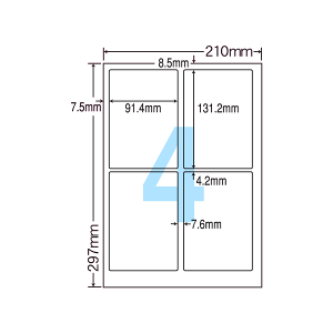 CL1 xV[ ^bNV[ A4 4 1ЃTCY91.4mm×131.2mm ㉺E] ׎Dx Ix \x iiNGCg ʎx CNWFbgv^E[U[v^K