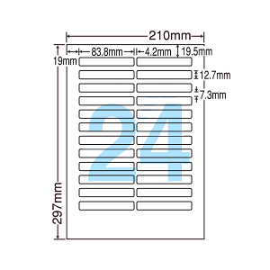 CL56FH xV[ ^bNV[ A4 24 1ЃTCY83.8mm×12.7mm ㉺E] \x ꂢɔ ʏ\Ĕ CNWFbgv^E[U[v^K }`