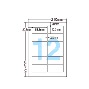 FJA210X xV[ ^bNV[ A4 12 1ЃTCY83.8mm×42.3mm ㉺E] x V[ ix ii[h }bgx CNWFbgv^p yTv
