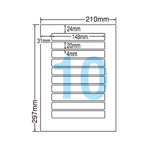 LDW10BC xV[ ^bNV[ A4 10 1ЃTCY148.0mm×20.0mm ㉺E] \x VHSe[vwx ii[h ʎx CNWFbgv^E[U[v^K 