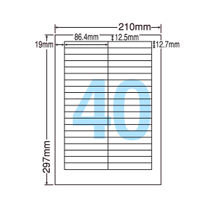 LDW40Y xV[ ^bNV[ A4 40 1ЃTCY86.4mm×12.7mm ㉺E] x V[ \x ii[h ʎx CNWFbgv^E[U[v^K