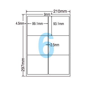 LDW6GM ���x���V�[�� �^�b�N�V�[�� A4�� 6�� 1�ЃT�C�Y99.1mm×93.1mm �㉺���E�]������ �׎D���x�� �I���x�� �\�����x�� �i�i���[�h ���ʎ����x�� �C���N�W�F�b�g�v�����^�E���[�U�[�v�����^�K�� 