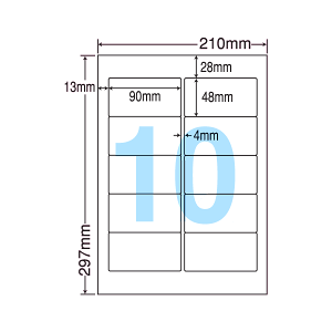 SKB210F xV[ ^bNV[ A4 10 1ЃTCY90.0mm×48.0mm ㉺E] x V[ \x ii[h Ĕx CNWFbgv^E[U[v^