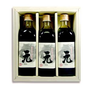 【産直送料込み】小豆島 再仕込み醤油「元」G-36 500ml瓶×3化粧箱入り国産 しょう油 醤油 贈答 お歳暮 母の日 父の日 お中元 敬老の日 ギフト 進物 プレゼント 土産