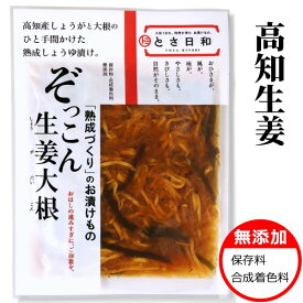 高知産 ぞっこん 生姜大根 無添加 熟成きざみ 醤油漬け とさ日和 国産 国内産 高知県産 高知 高知県 しょうが 生姜 大根 だいこん 漬け物 漬物