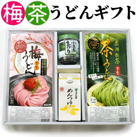 送料無料 梅うどん 茶うどん ギフトセット 半生 早ゆで ( 2人前 つゆ付き×各2袋 合計4袋 ) 鎌田 うどん県めんつゆ 小豆島生のり 贈答 進物 帰省土産 母の日 父の日 お中元 ギフト 敬老の日 お歳暮 ペア プレゼント 帰省土産 遍路 讃岐うどん 国産小麦 民サ麺業