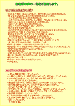 お客様の声