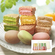 お彼岸 御彼岸 秋ギフト ハロウィン 大麦マカロン＆ダクワーズセットB 7種17個入（通常箱）【おおむぎ工…