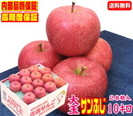 楽天グルメ大賞7度受賞品種【常温便送料無料】高糖度 大玉サンふじ 家庭用10キロ当店一番人気品種 大玉で…