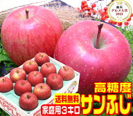 ★グルメ大賞7度受賞 高糖度サンふじ家庭用 3キロ常温便送料無料【ご注文順に順次発送中！】産地直送当店…