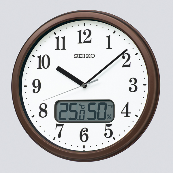 SEIKO KX244B さまざまな生活の場面で便利な温度 年間定番 売れ筋ランキング 送料無料 電波掛け時計 湿度表示つき